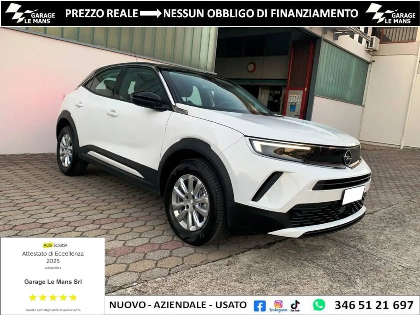 Opel Mokka 1.2 T EDITION 131CV AT8 NAVI CARPLAY CRUISE TELEC Bianco - 1