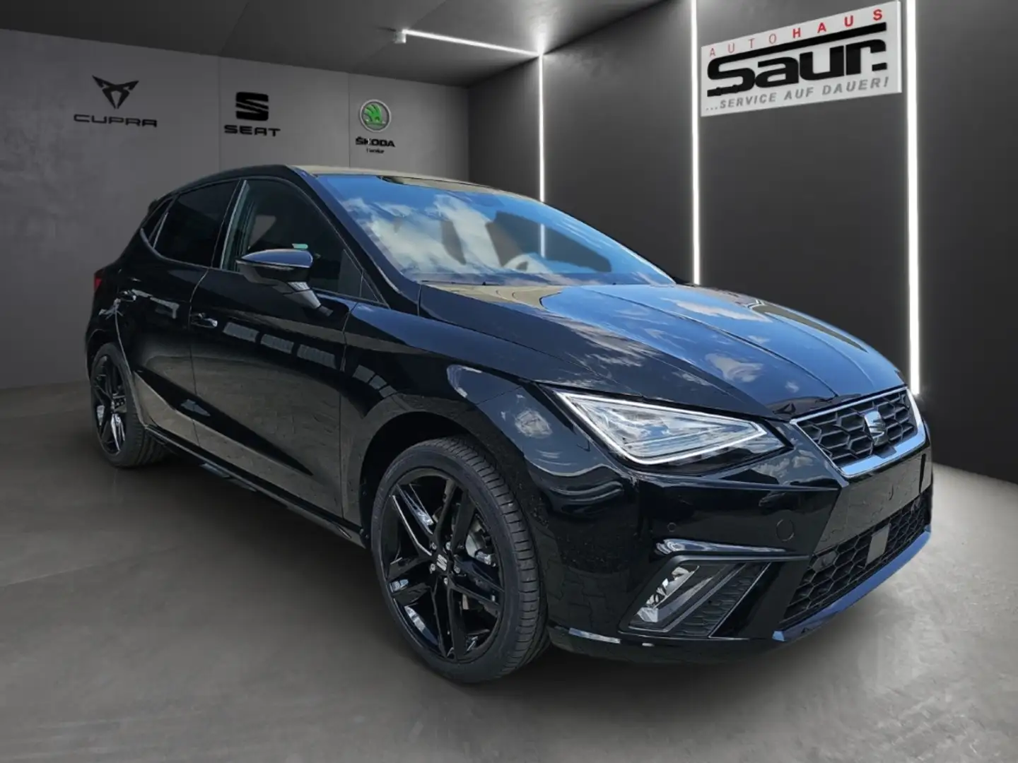 SEAT Ibiza FR Black Edition 1.0 TSI DSG SHZ RÜCKFAHRKAMERA PD Nero - 1