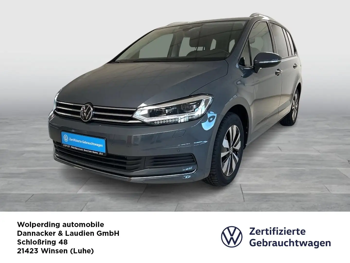 Volkswagen Touran 1.5 TSI DSG Move Bluetooth Navi LED Klima Grijs - 1