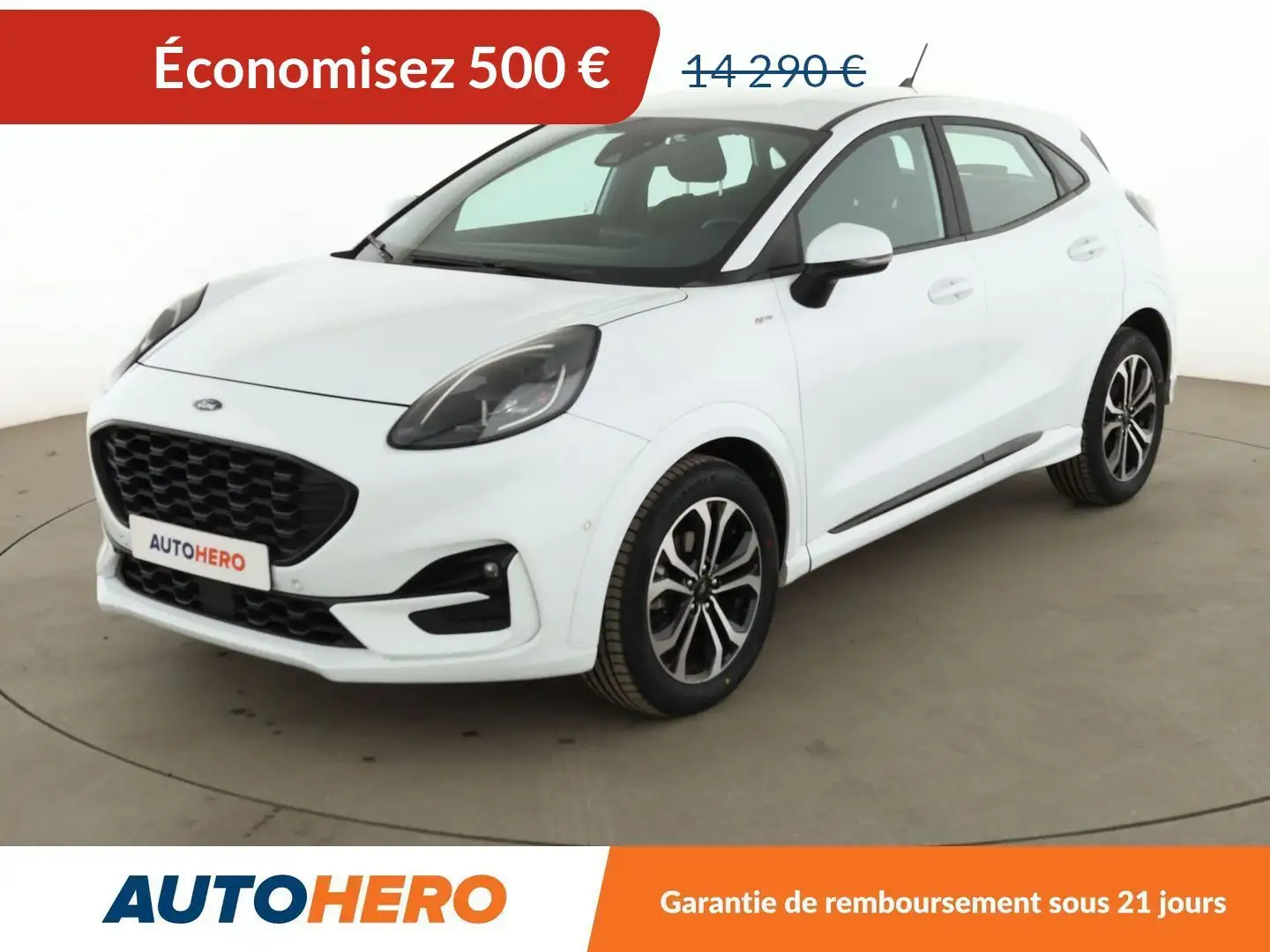 Ford Puma 1.0 Flexifuel ST-Line BVM6 Blanc - 1