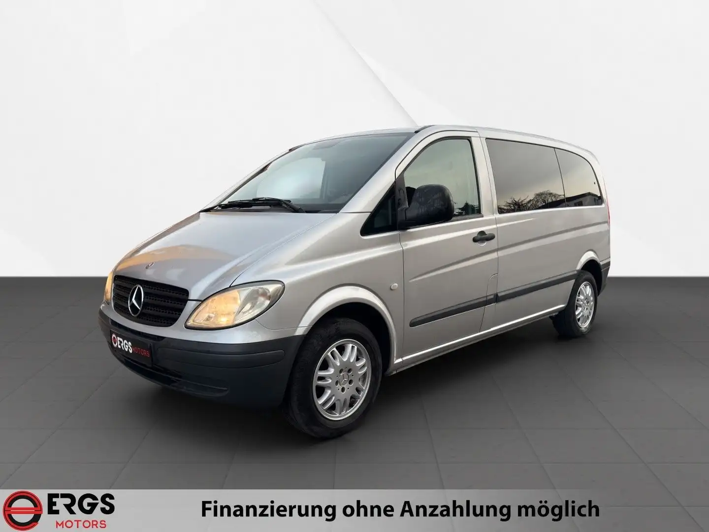 Mercedes-Benz Vito Kombi 115 CDI kompakt "1.Hand,8Si,Klima" Zilver - 1