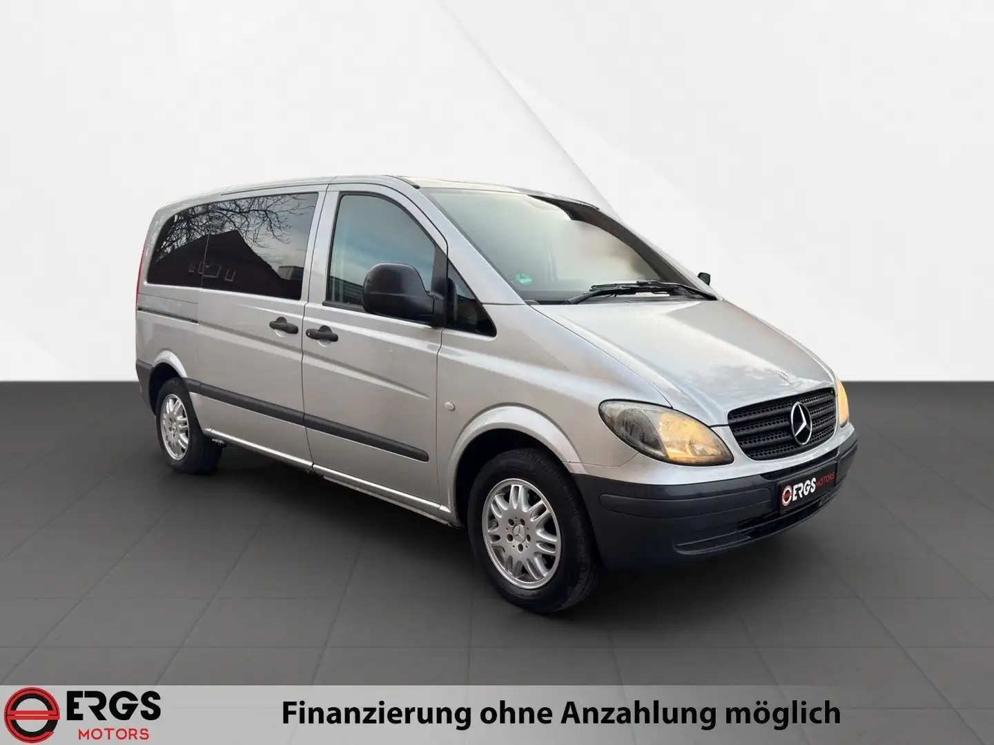 Mercedes-Benz Vito Kombi 115 CDI kompakt "1.Hand,8Si,Klima" Zilver - 2