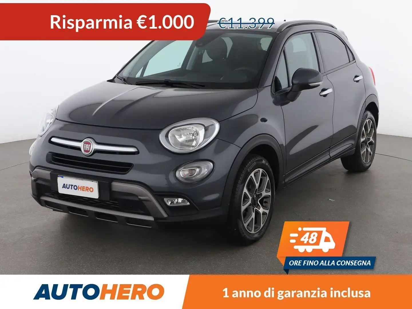 Fiat 500X 1.4 Turbo Cross Grigio - 1