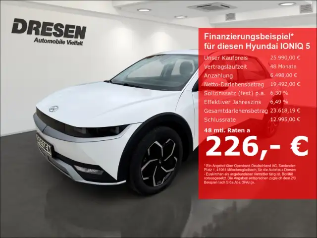 Hyundai IONIQ 5 /58 kWh/Navi/Rückfahrkamera/LED/Klimaautomatik/Spu