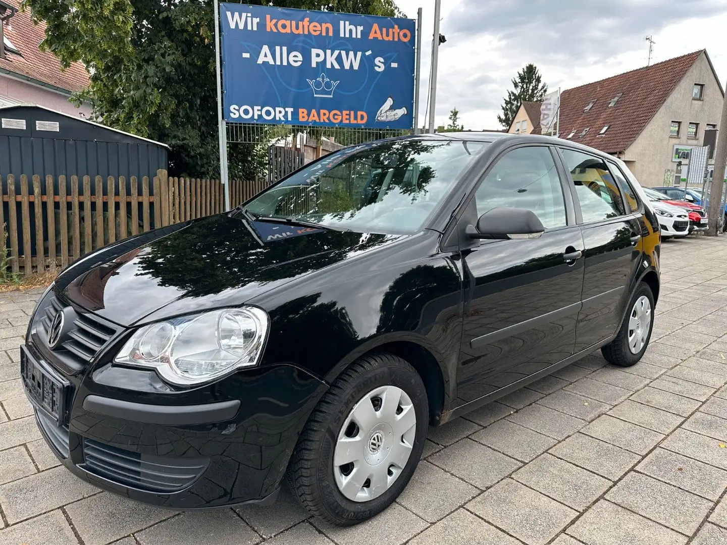 Volkswagen Polo IV Trendline 1 HAND/KLIMA/ Zwart - 1