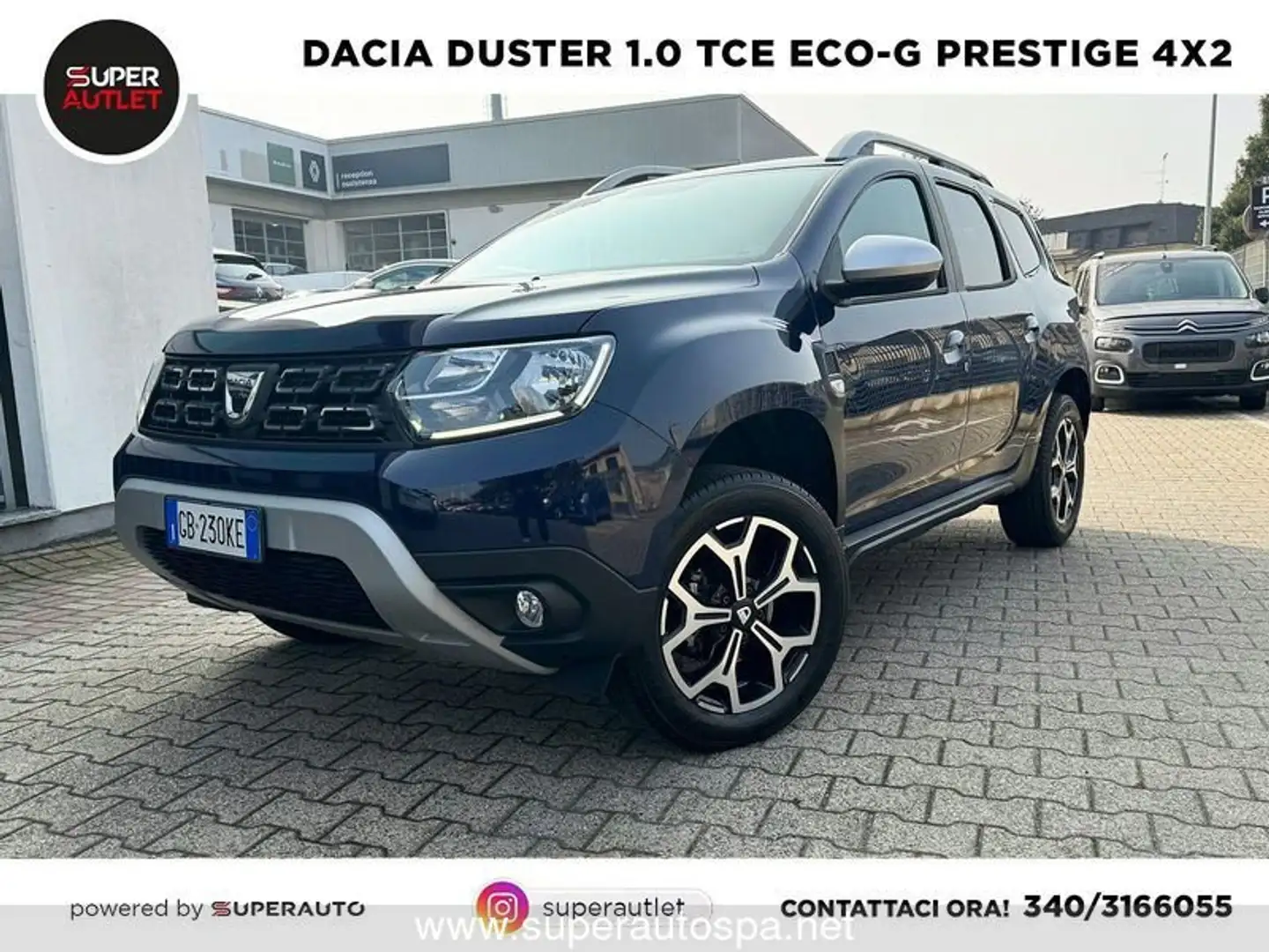 Dacia Duster 1.0 tce ECO-G Prestige 4x2 Синій - 1