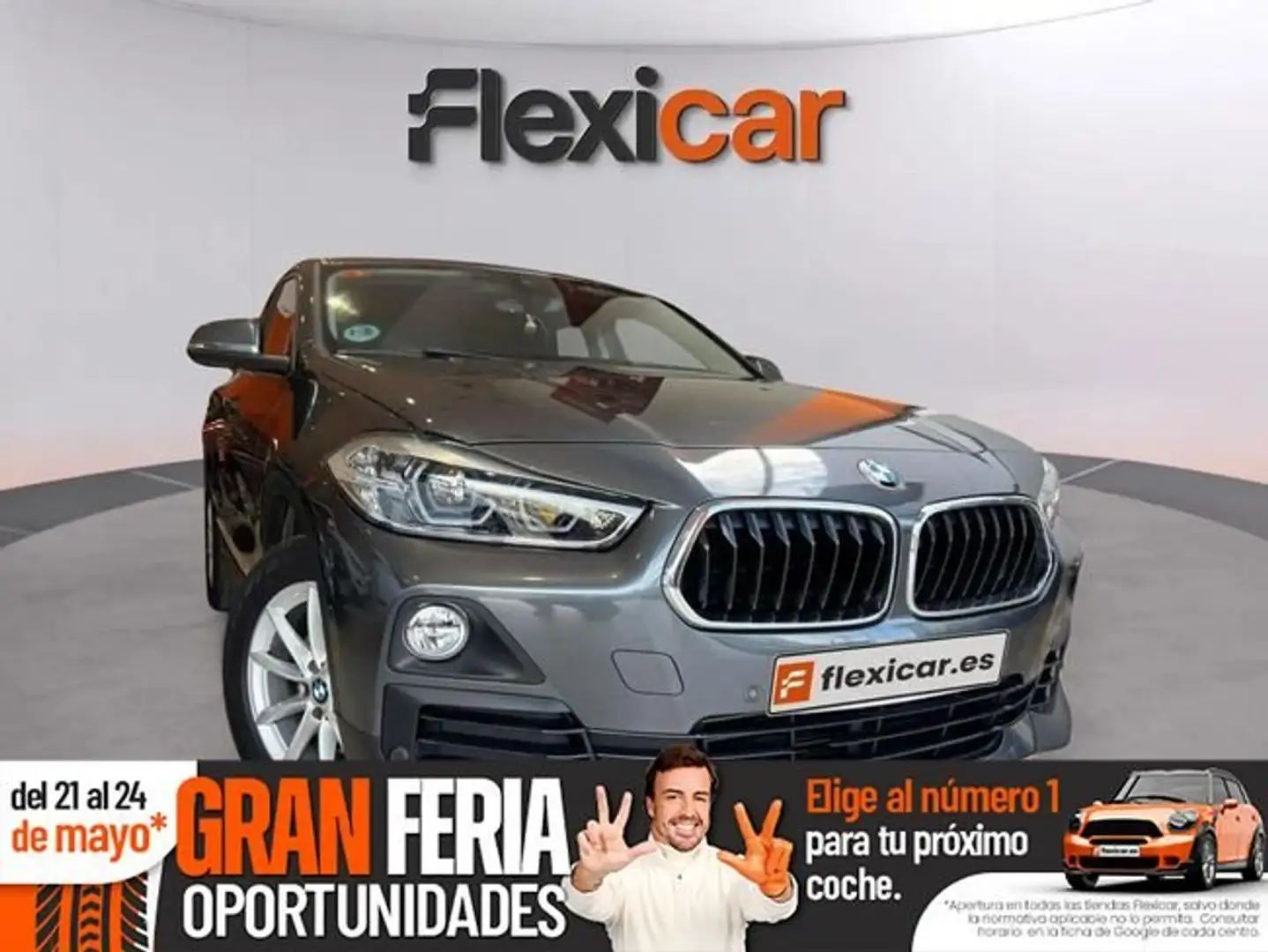 BMW X2 sDrive 18dA Gris - 1