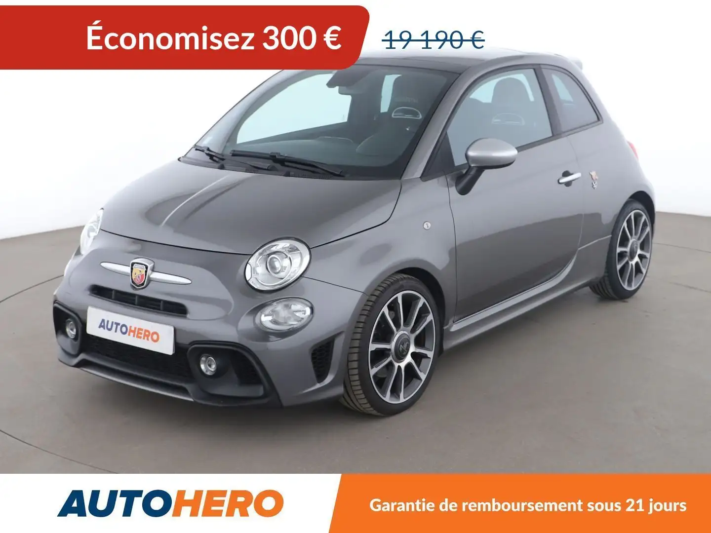 Abarth 500 1.4 Turbo T-Jet 595 Turismo Gris - 1