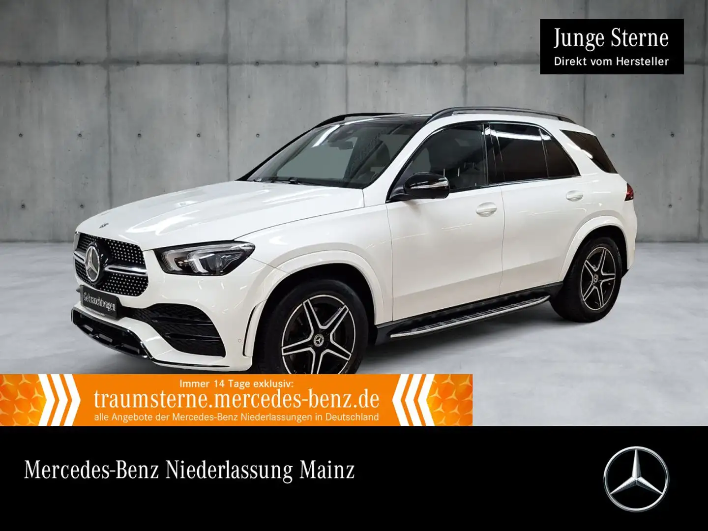 Mercedes-Benz GLE 300 d 4M AMG+NIGHT+PANO+360+AHK+MULTIBEAM+20" Weiß - 1