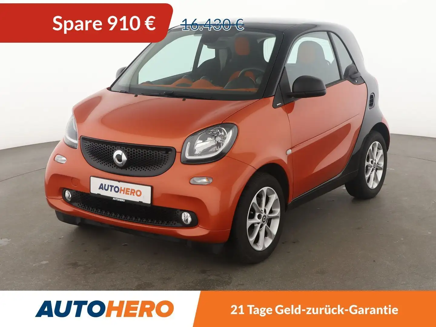 smart forTwo 1.0 Basis passion Aut.*TEMPO*SHZ*KLIMA*GARANTIE* Orange - 1