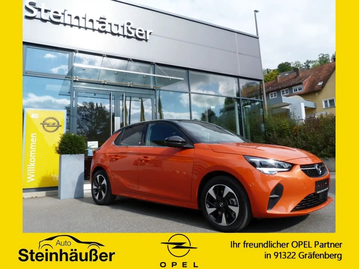 Opel Corsa-e Corsa-E 5-Türer Elegance Panorama-Sonnendach Orange - 1