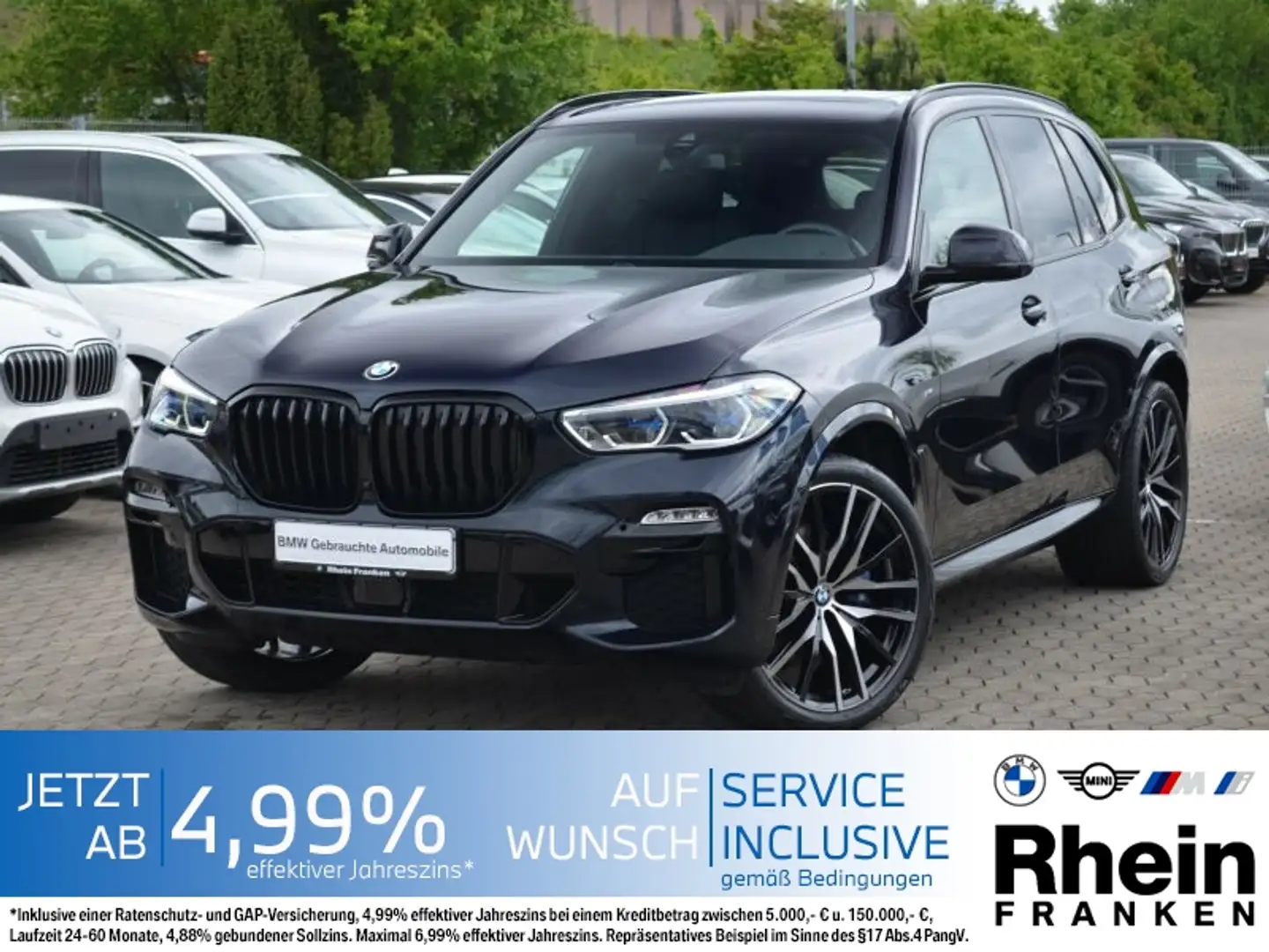 BMW X5 xDrive40i M Sport LiveCptProf.Laser.360°.Pano Schwarz - 1