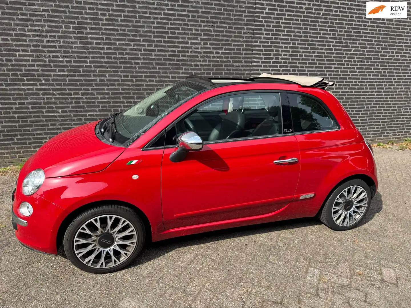 Fiat 500C 0.9 TwinAir Lounge Rouge - 1