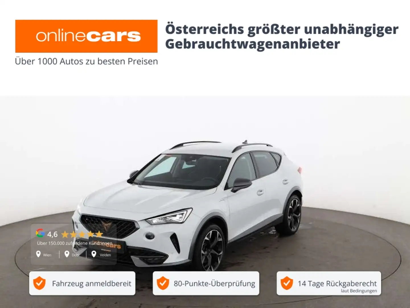 CUPRA Formentor 1.4 eHybrid 150/204 Aut LED RADAR NAVI Weiß - 1