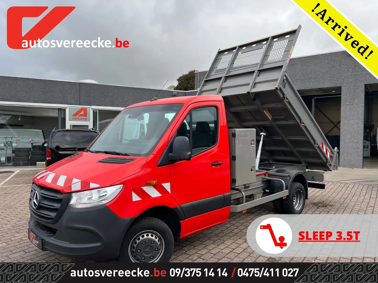 Mercedes-Benz Sprinter 514 KIPPER+KOFFER (24.250€ex)MTM 7 T SL 3.5 T Rood - 1