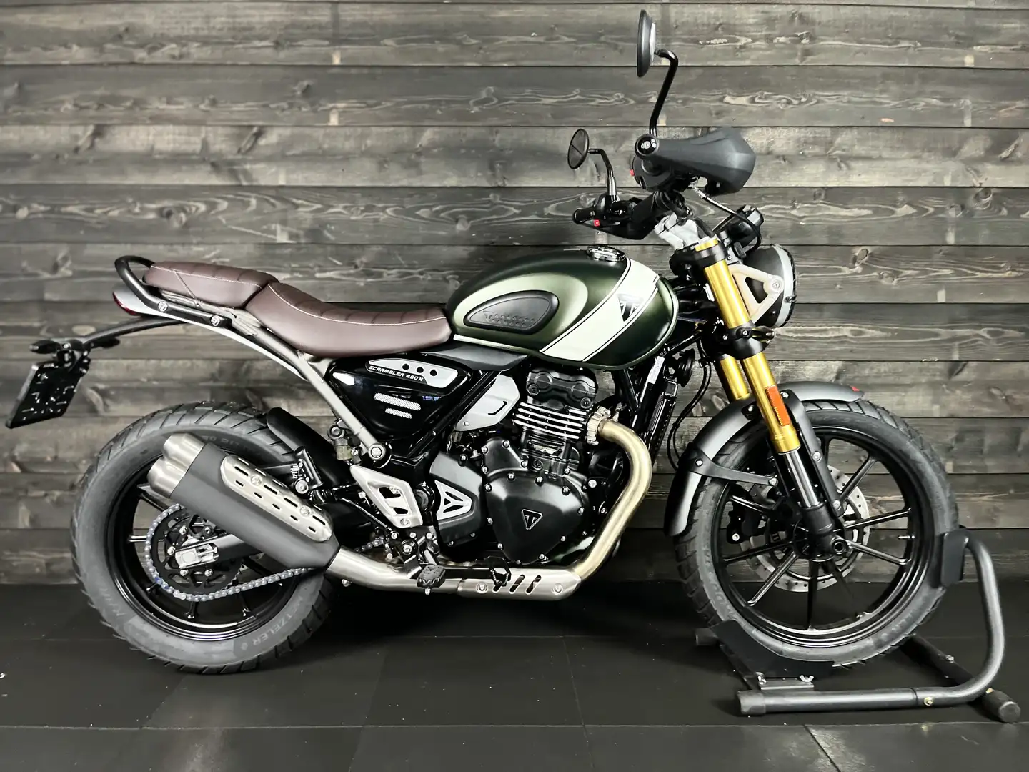 Triumph Scrambler 400 X MATT KHAKI Zöld - 1