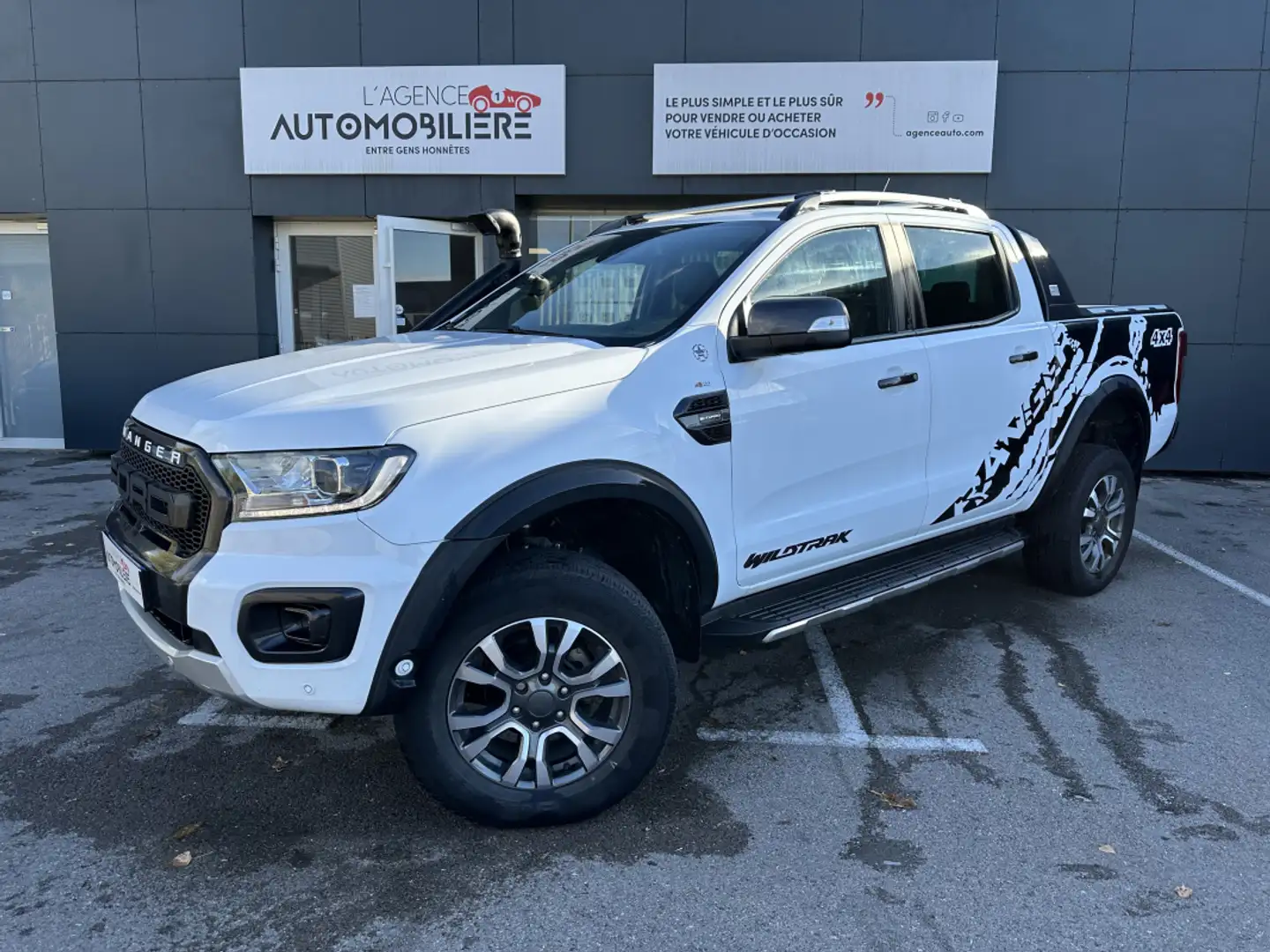 Ford Ranger DOUBLE CABINE 2.0 ECOBLUE BI-TURBO 213 S&S BVA10 4 Blanc - 1