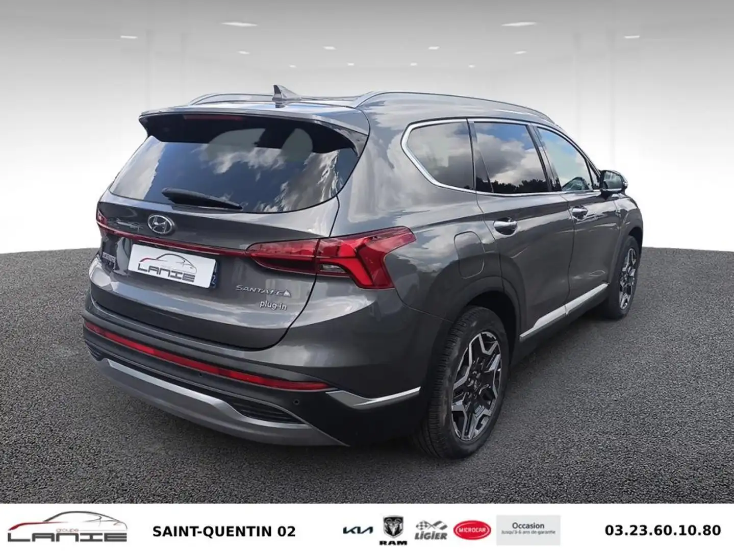 Hyundai SANTA FE 1.6 T-GDi Plug-in 265 HTRAC BVA6 Creative Gris - 2