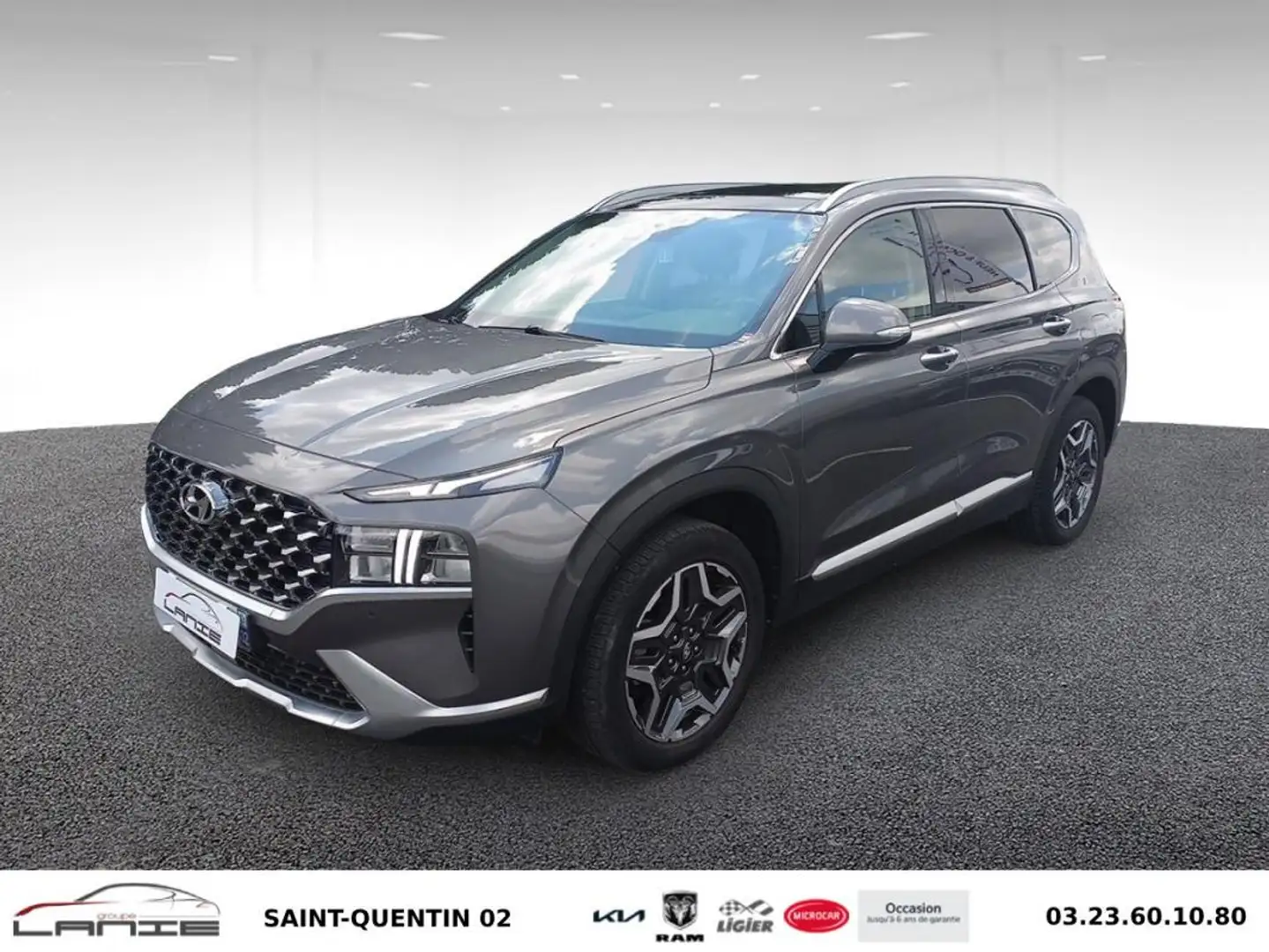 Hyundai SANTA FE 1.6 T-GDi Plug-in 265 HTRAC BVA6 Creative Gris - 1