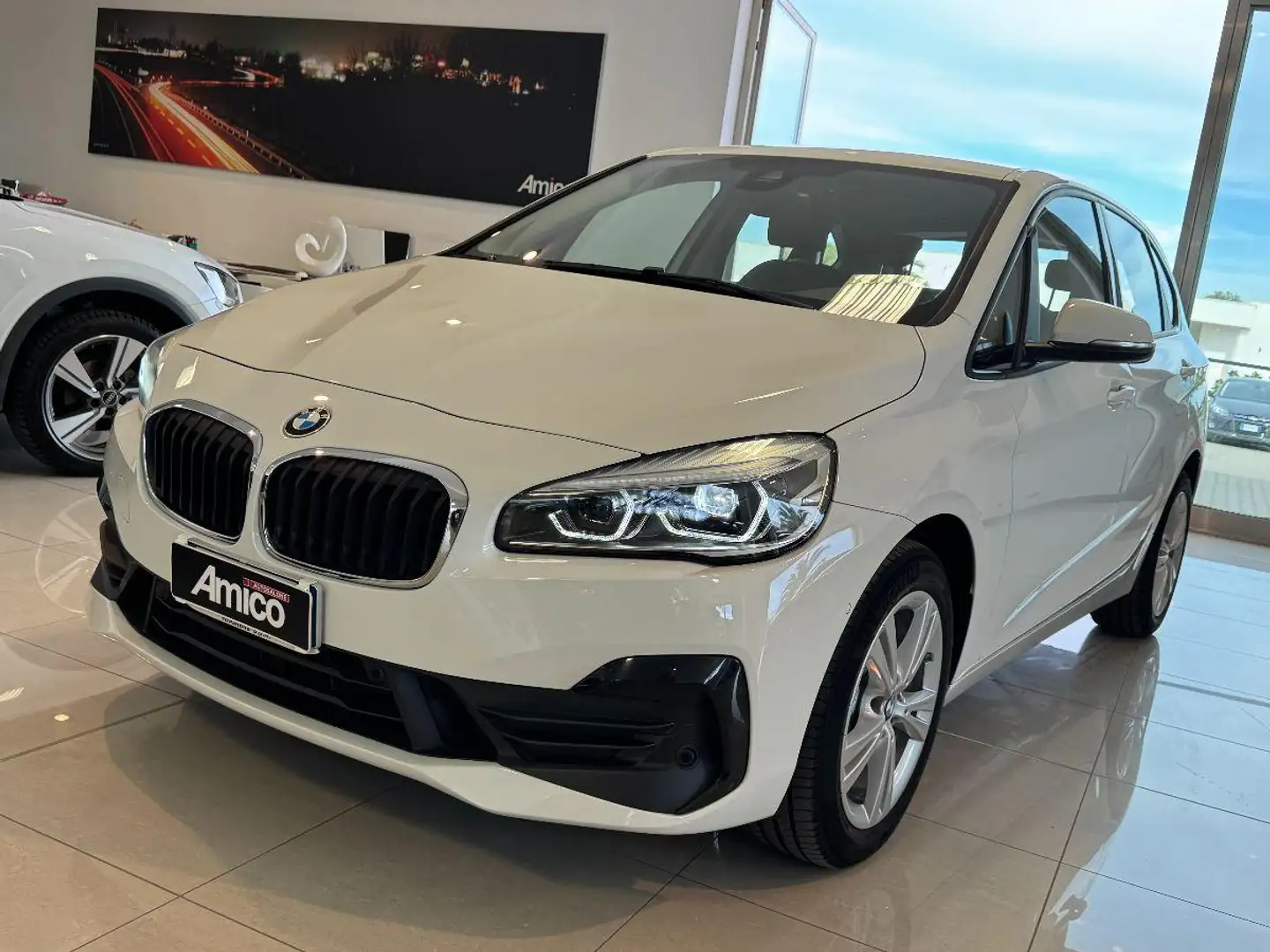 BMW 218 d Luxury Pelle Led 2021 78.000km Wit - 2