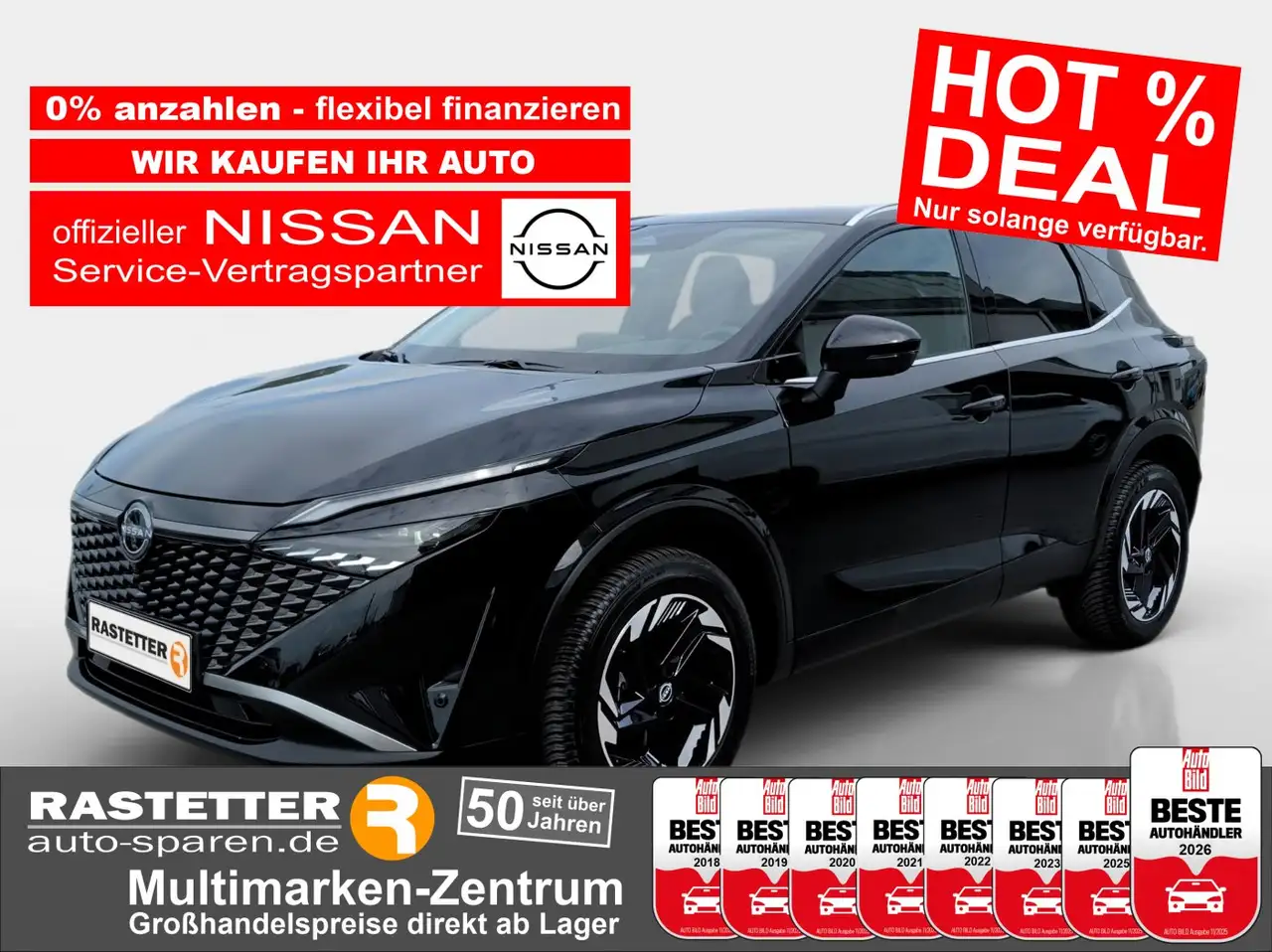 Nissan Qashqai n-connecta Navi+ACC+360+18Z+LED+Winter+Privacy+Kli