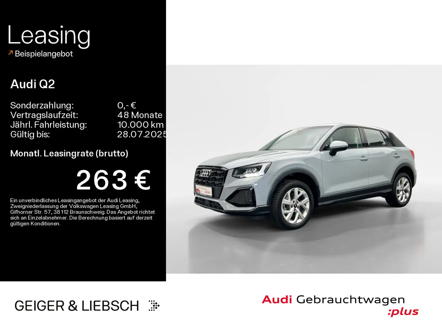 Audi Q2 35 TDI advanced*NAVI-PLUS*OPTIK-PAKET*KAMERA* Grau - 1