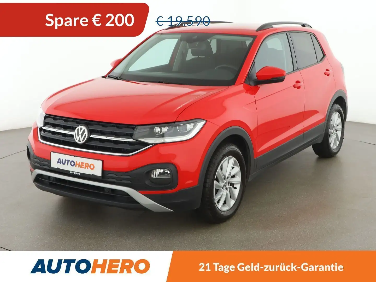 Volkswagen T-Cross 1.0 TSI Life *LED*TEMPO*PDC*SPUR*TOT*KLIMA*BT*ALU* Rot - 1