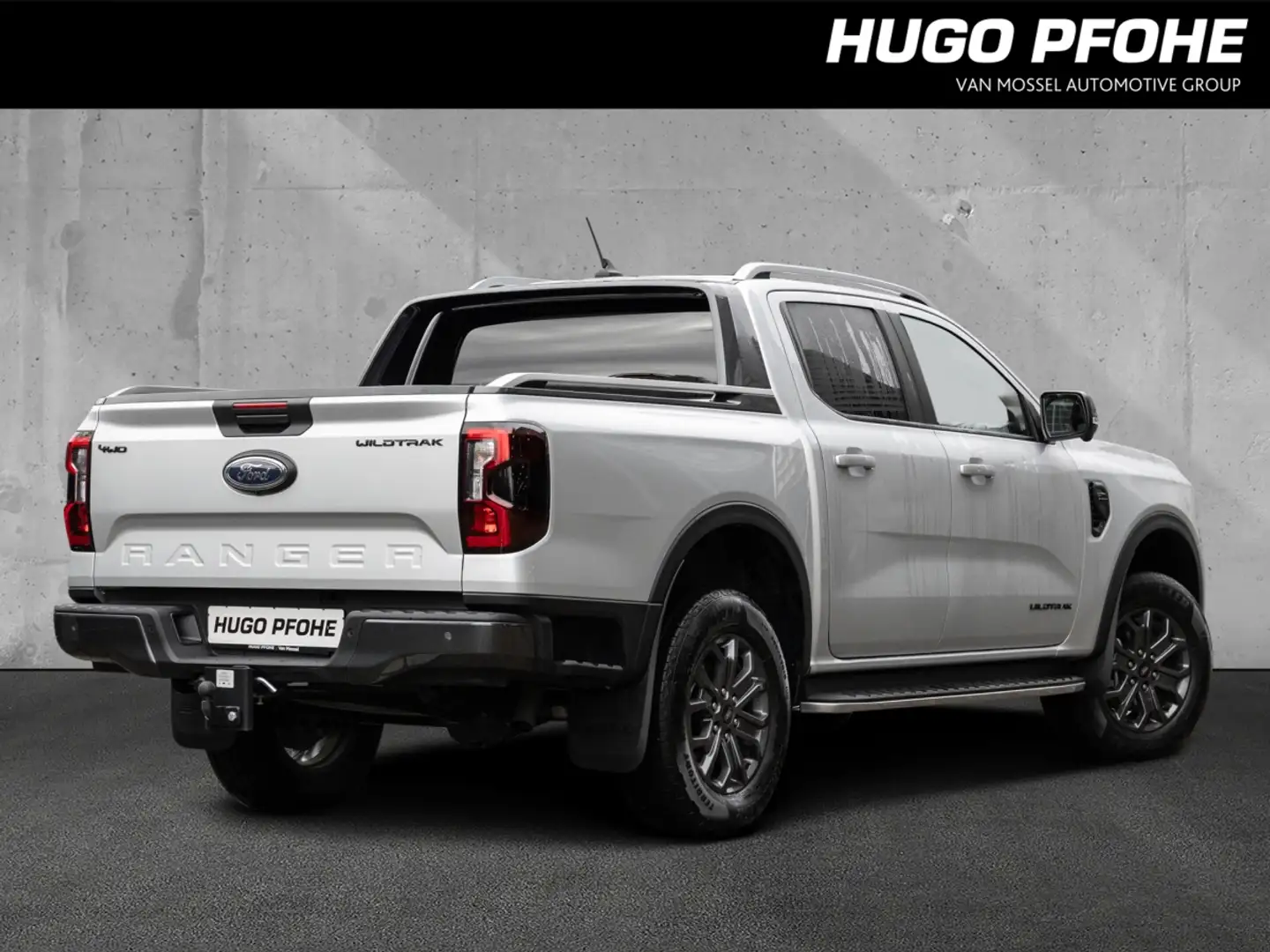 Ford Ranger Wildtrak e-4WD Aut. ACC AHK NAV 360Grad Plateado - 2