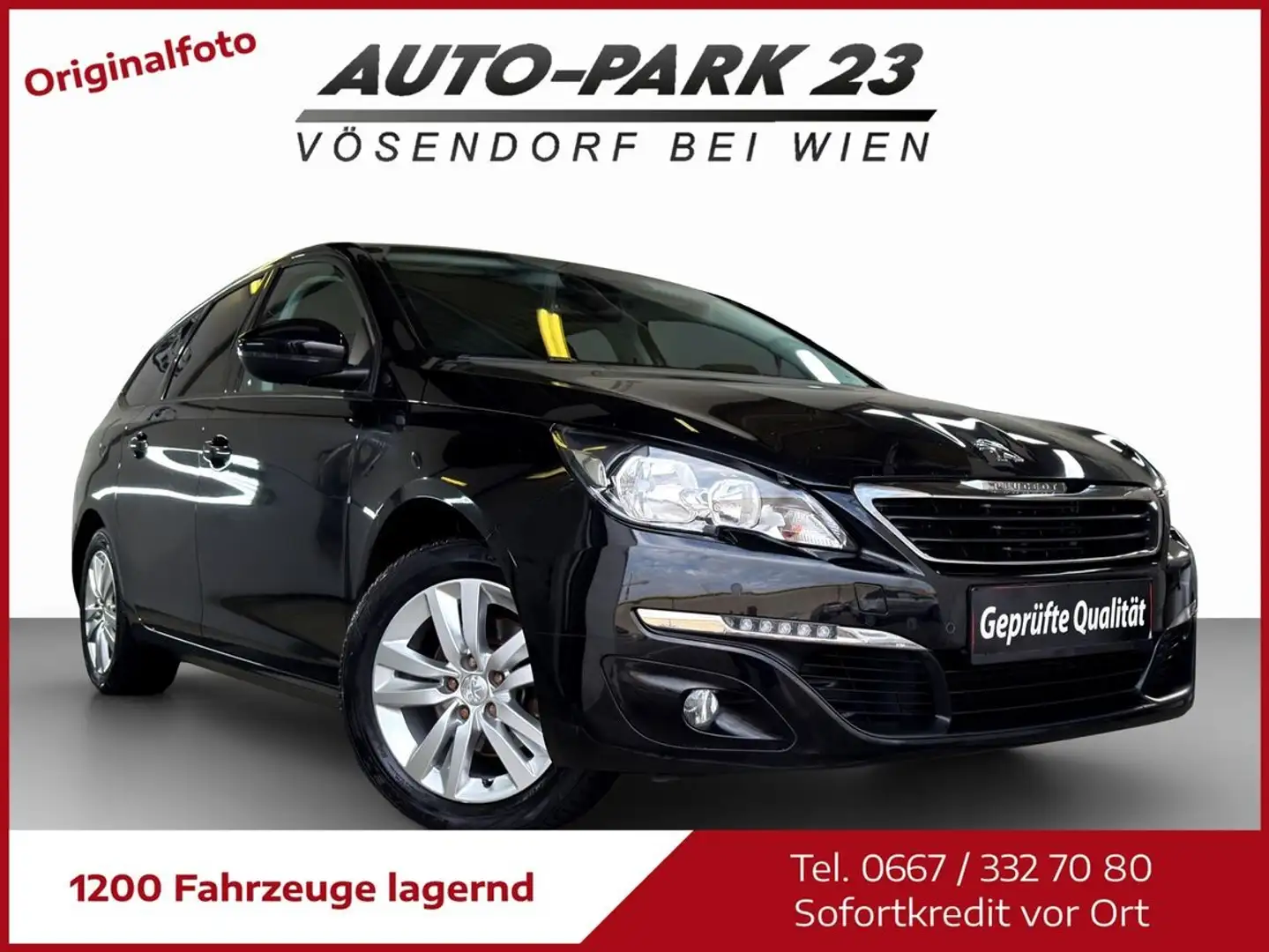 Peugeot 308 SW 1.6 Blue-HDI***NAVI**NUR130.000KM*MOD2017 Schwarz - 1