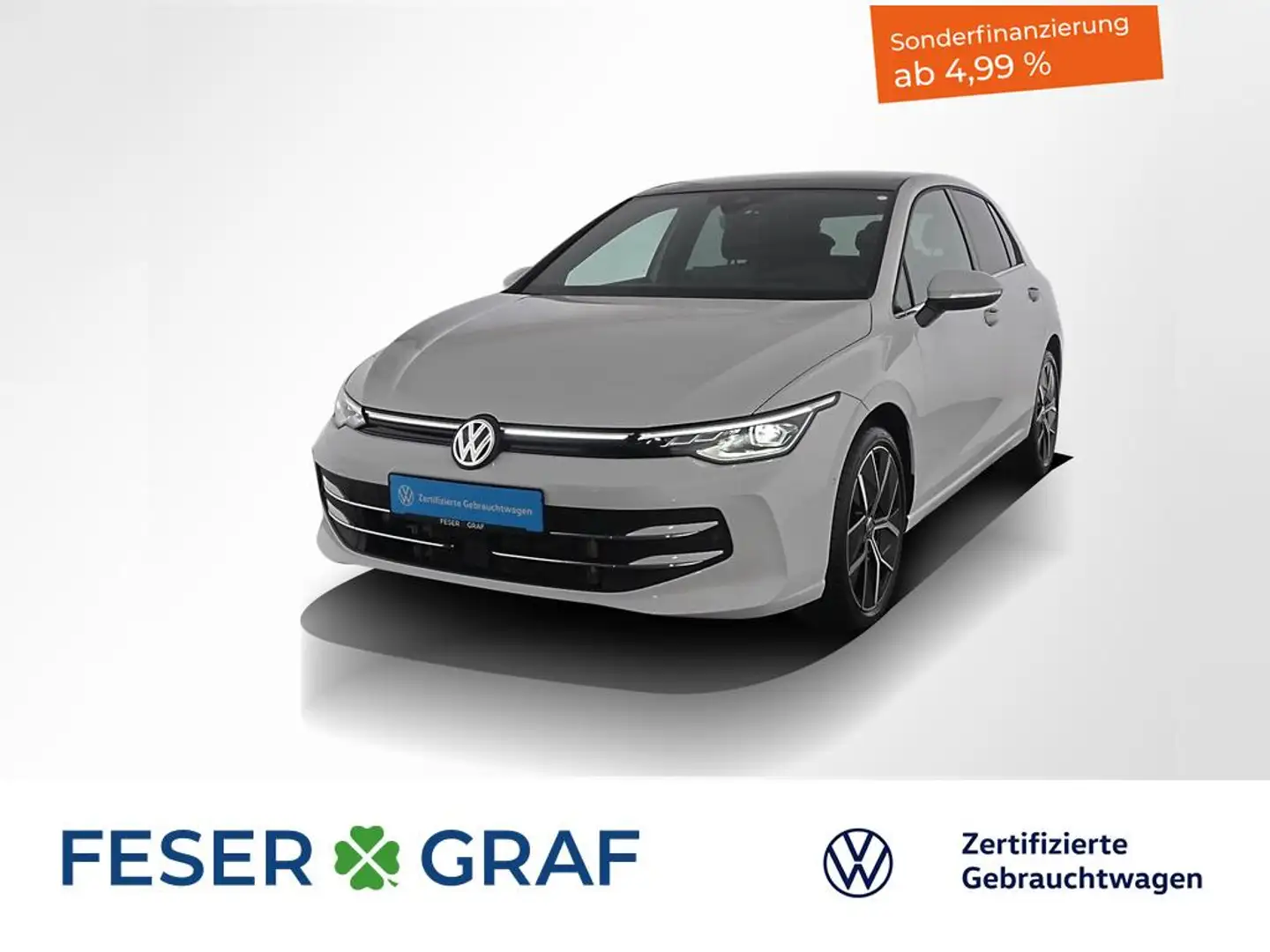 Volkswagen Golf 1.5 eTSI Style Edition 50 IQ.LIGHT PANO HuD Weiß - 1