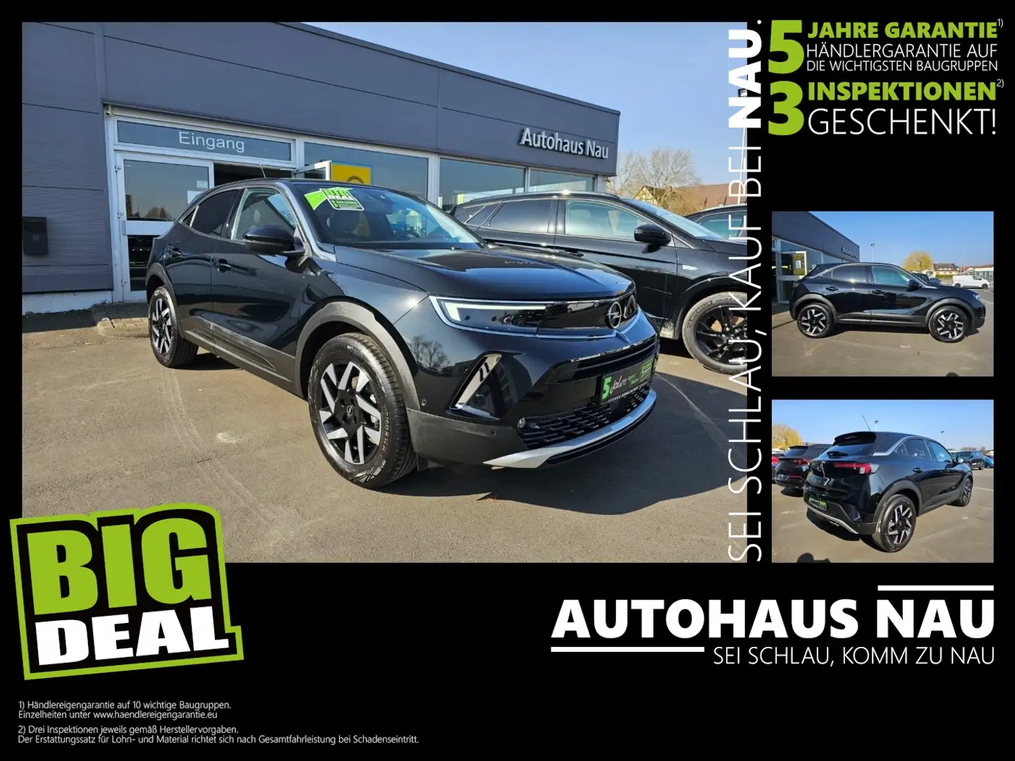 Opel Mokka 1.2 Turbo Elegance FLA SpurW LM LED ACC Noir - 1