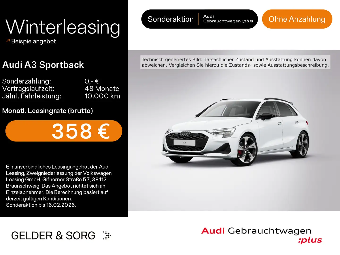 Audi A3 35 TDI ACC*SONOS*LED*RFK*Virtual Weiß - 1