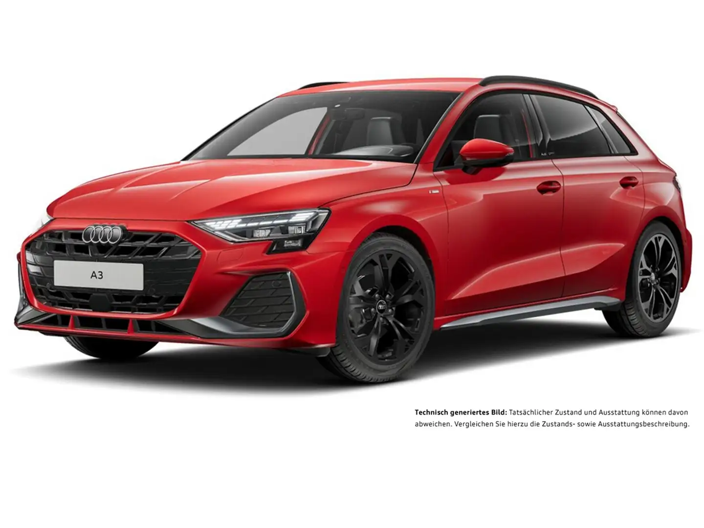 Audi A3 Sportback 30 S LINE FACELIFT AHK CAM ACC LM18 Rot - 2