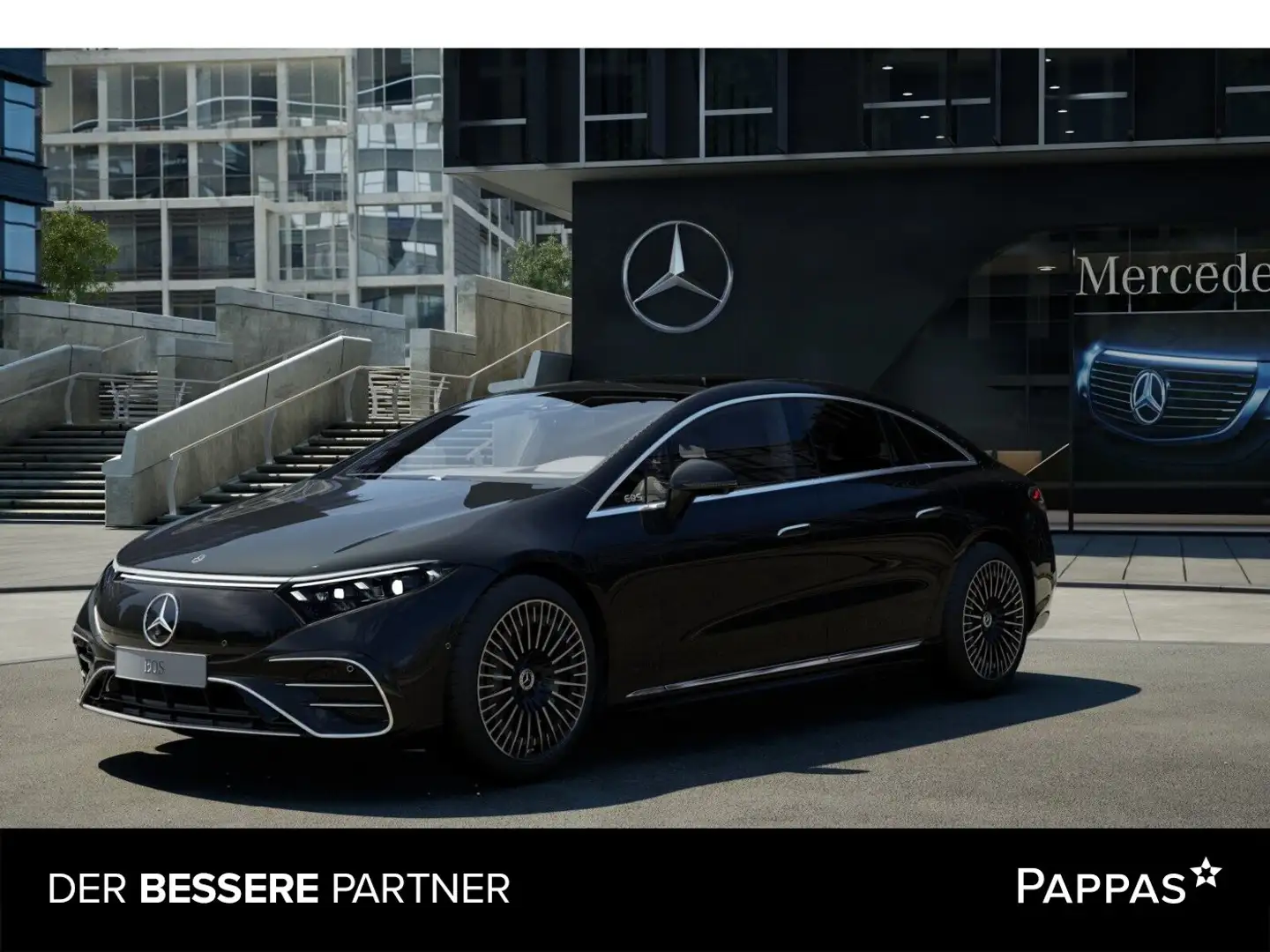 Mercedes-Benz EQS 580 4MATIC LED AHK Schwarz - 1