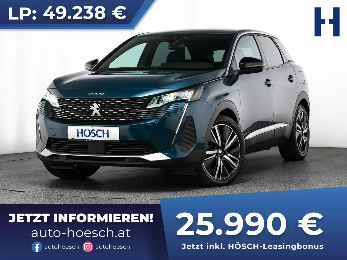 Peugeot 3008 SUV Plug-In Hybrid 180 Allure MEGADEAL -47% Blau - 1