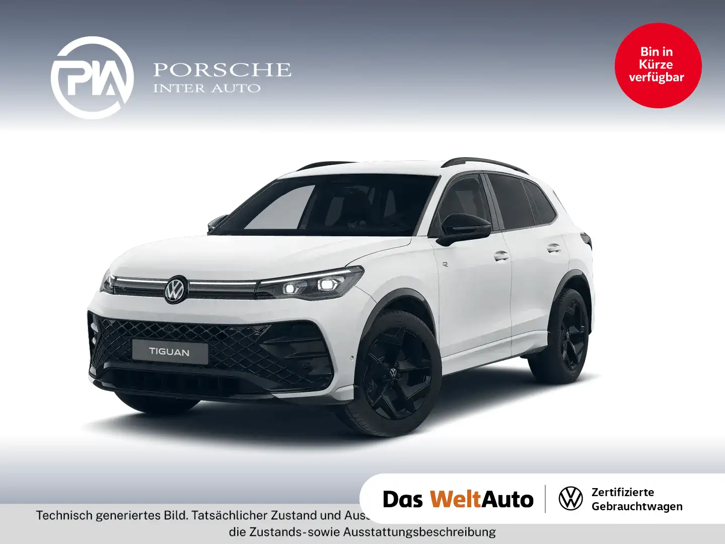 Volkswagen Tiguan R-Line TDI 4MOTION DSG Weiß - 1