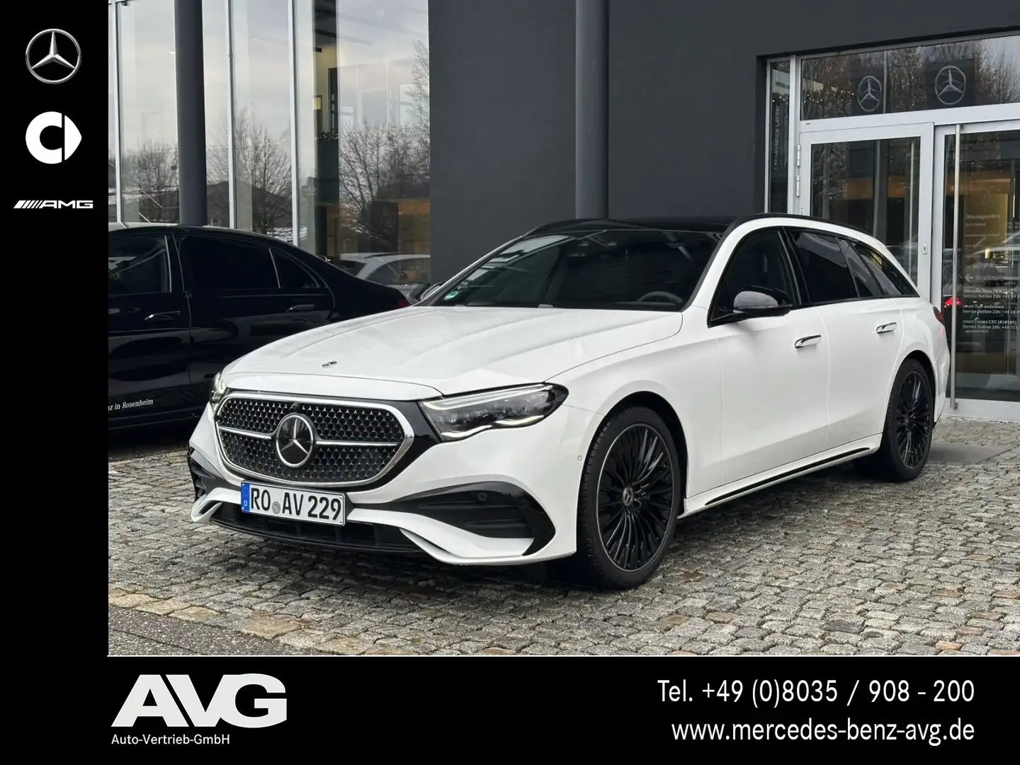 Mercedes-Benz E 220 E 220 d 4M T AMG Edition Pano DIGITAL Night 360° Weiß - 1