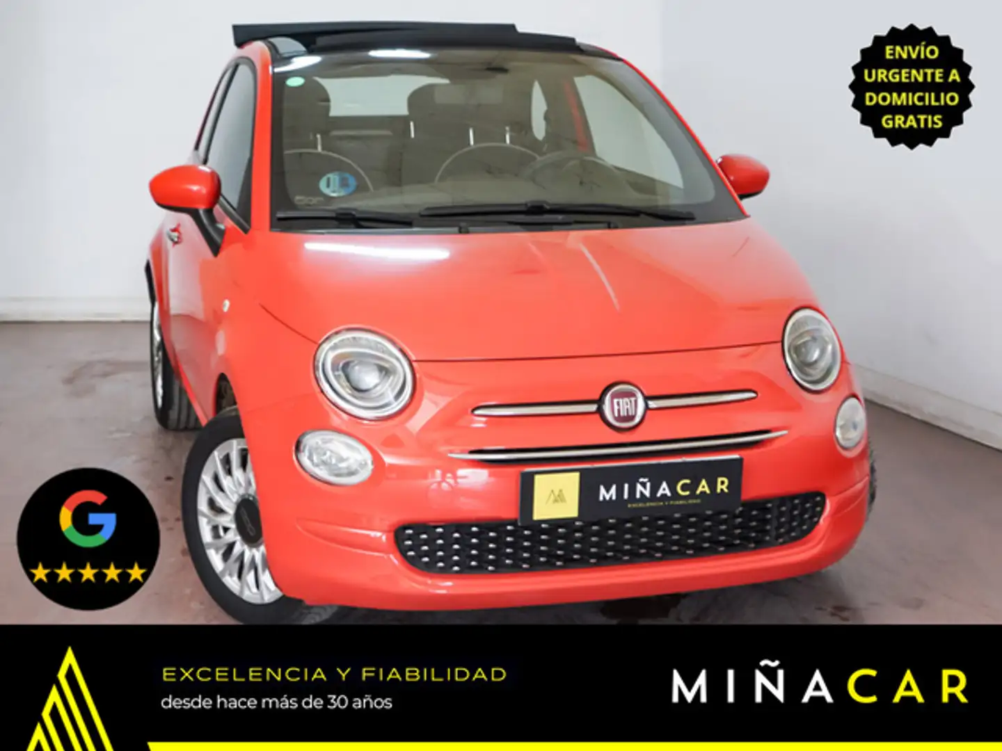 Fiat 500C 1.0 GSE Lounge Rojo - 1