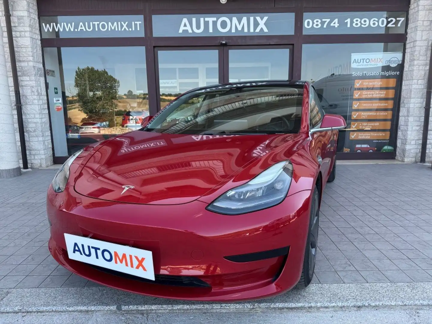 Tesla Model 3 Standard Rwd Plus Rood - 1