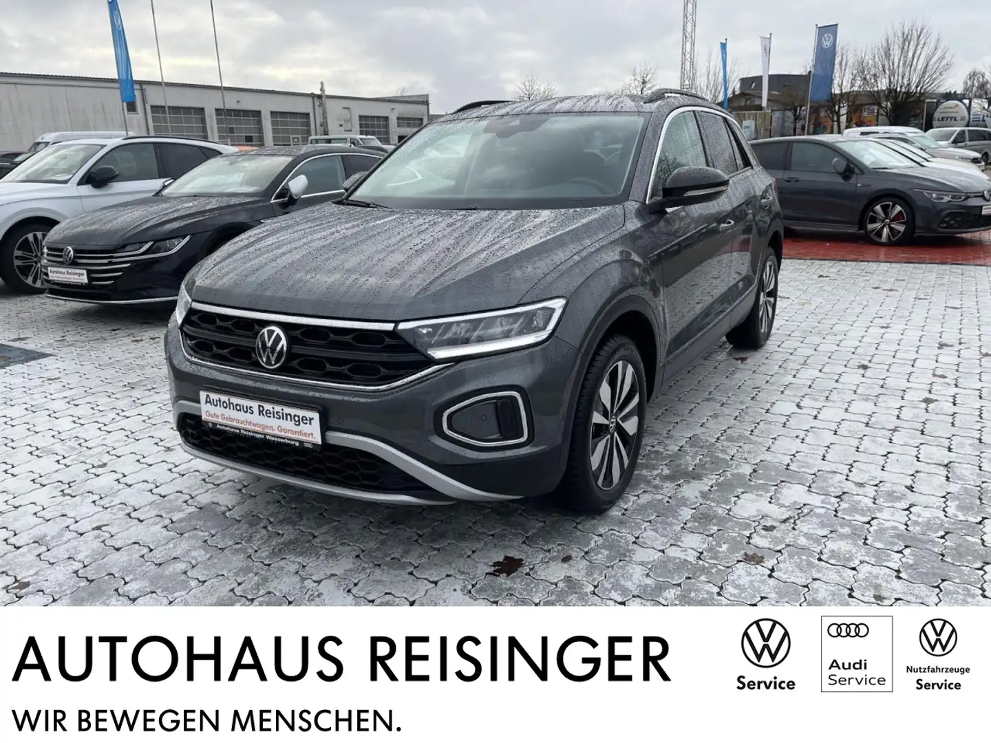 Volkswagen T-Roc 1.0 TSI Goal (APP,NAVI,LED,ACC,Park-Assist) Klima Grau - 1