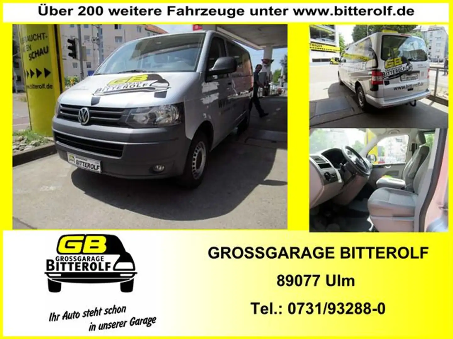 Volkswagen T5 Kombi T5 2,0TDI 4Motion 7Sitzer lang Navi/AHK/langer R Срібний - 1