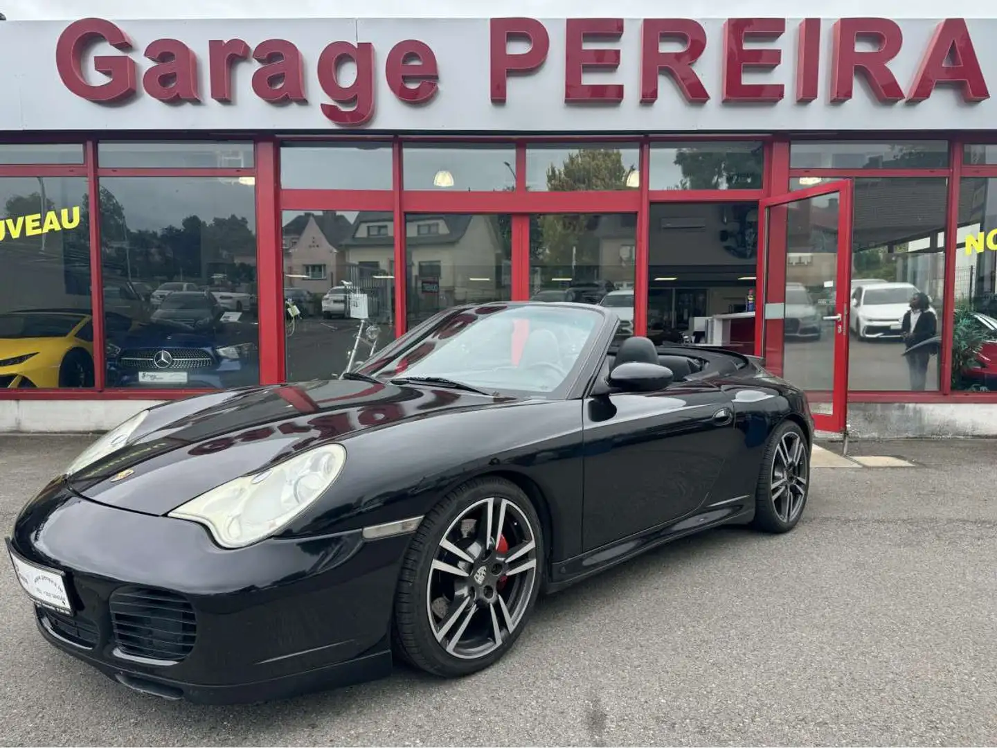 Porsche 996 CABRIO CARRERA 4S NEW MOTOR EUROPA COC AUTO CUIR N Zwart - 2