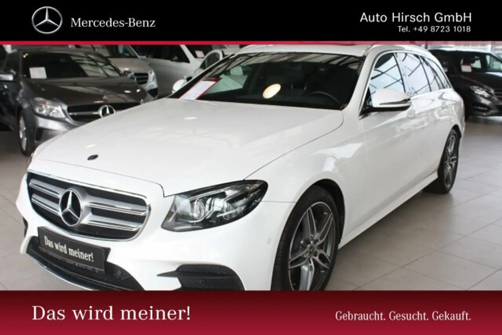 Mercedes-Benz E 220 E 220 d T-Modell AMG+MULTIBEAM+Kamera+AHK+Schieb Blanc - 1