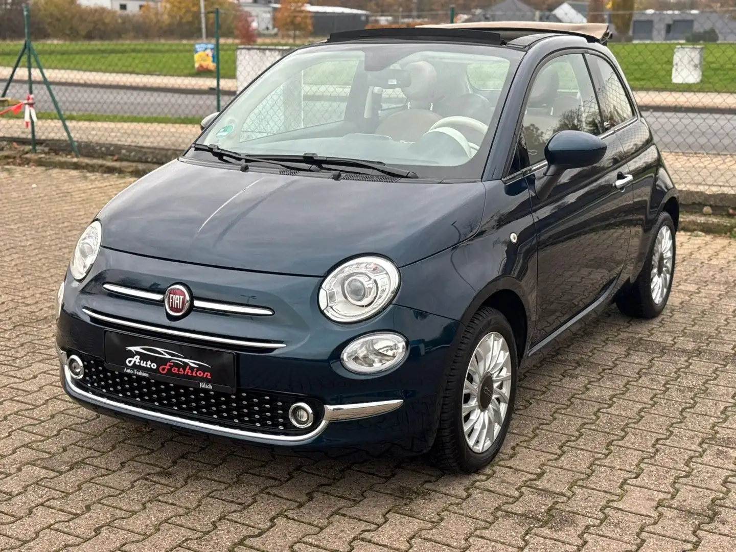 Fiat 500C Automatik Cabrio Leder/BI-Xenon Blau - 1