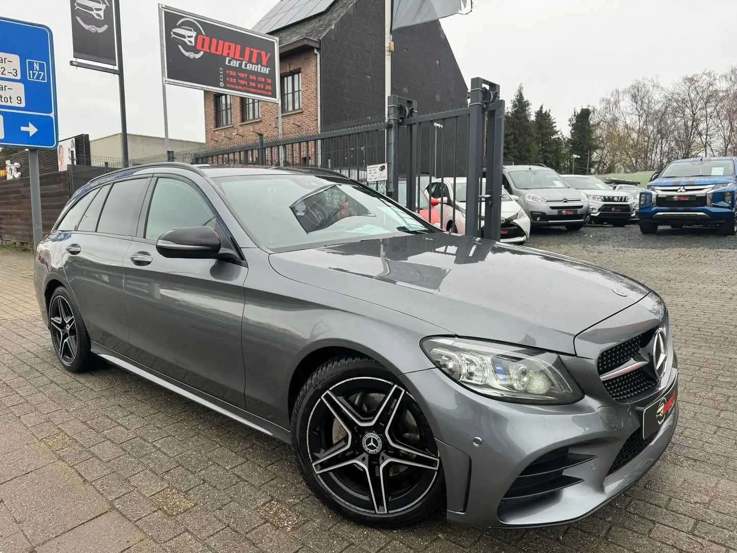 Mercedes-Benz C 220 D BREAK T 9G-TRONIC AMG Line 177000 km EURO 6D Gris - 1