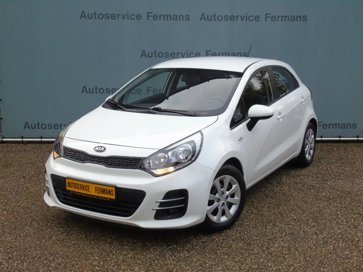 Kia Rio 1.2CVVT - Cool - 2015 - 78DKM - Airco - 5drs Weiß - 2