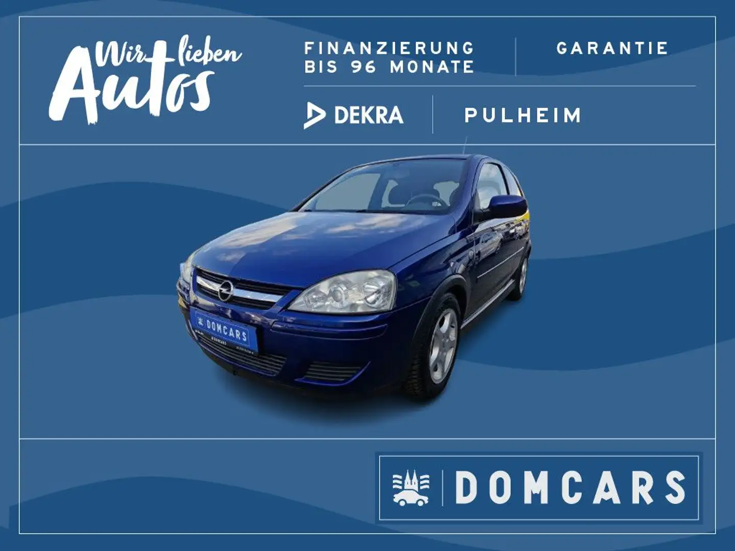 Opel Corsa C Edition// TÜV+ALU+ZV+SERVO+CD+INSPEKTION Blau - 1