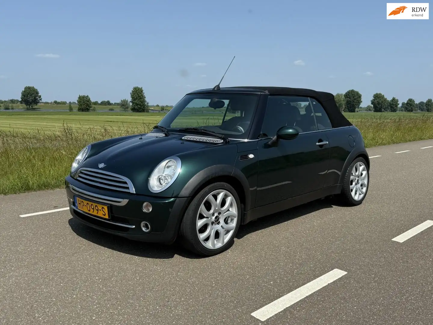 MINI Cooper Cabrio Mini 1.6 in mooie staat, British Racing Green, met Grün - 1