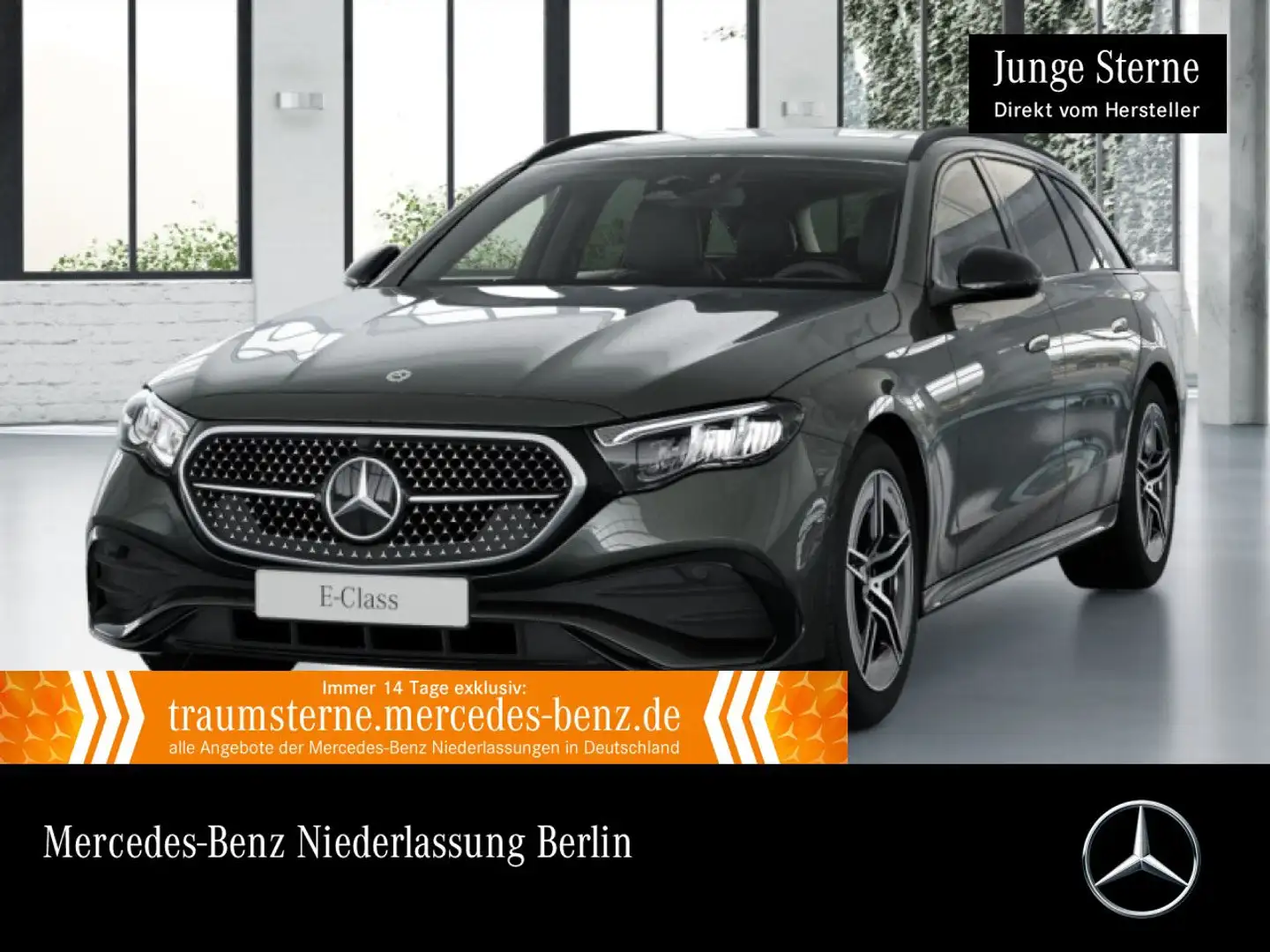 Mercedes-Benz E 220 d T AMG Distr. LED AHK Night Kamera PTS 9G Grau - 1