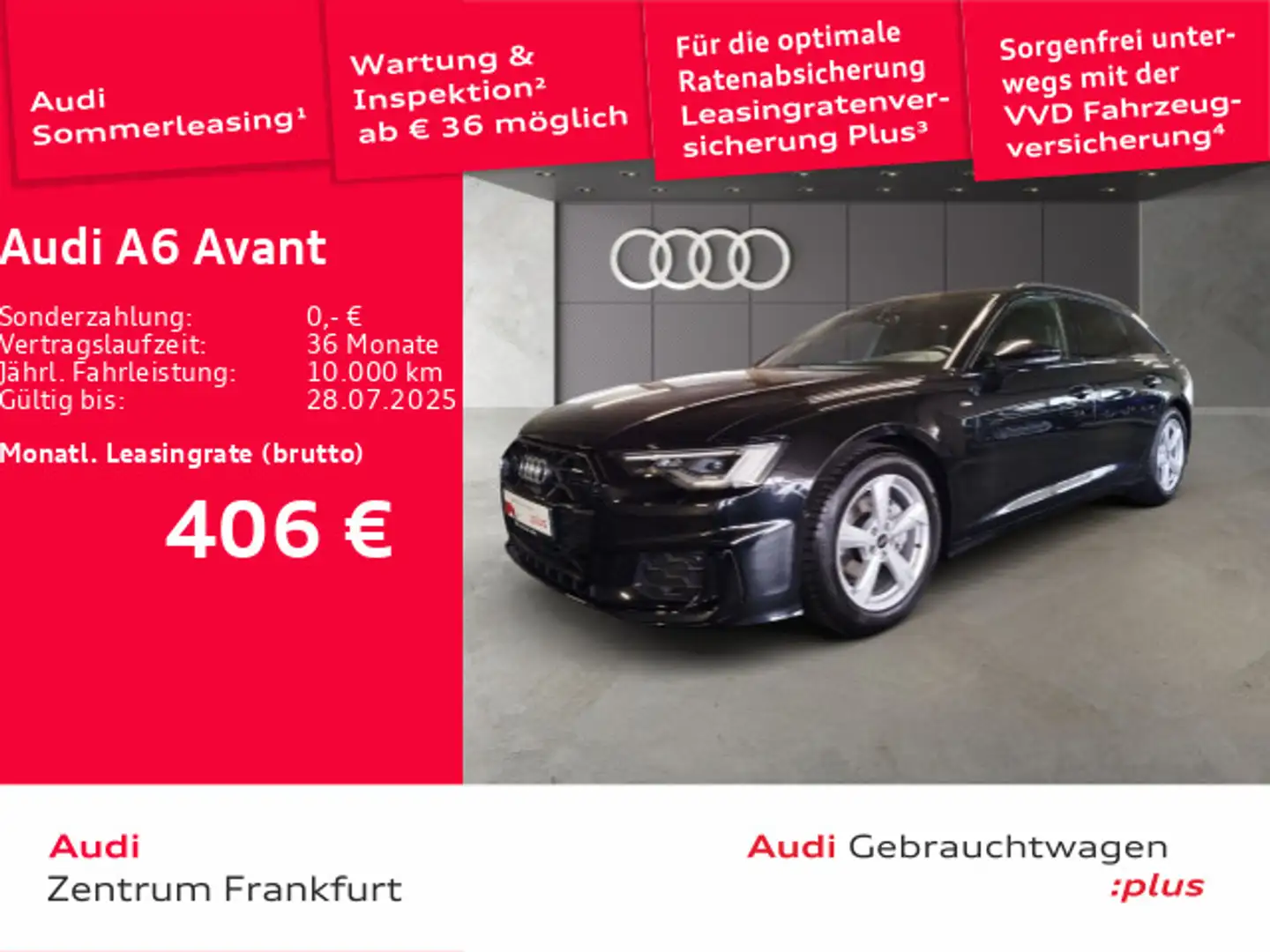 Audi A6 40 TDI S tronic S line MatrixLED HuD AC Schwarz - 1
